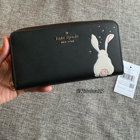 FINAL PRICE NWT Limited Edition Kate Spade BunBun Bunny Large Continental Wallet - Picture 6 of 17